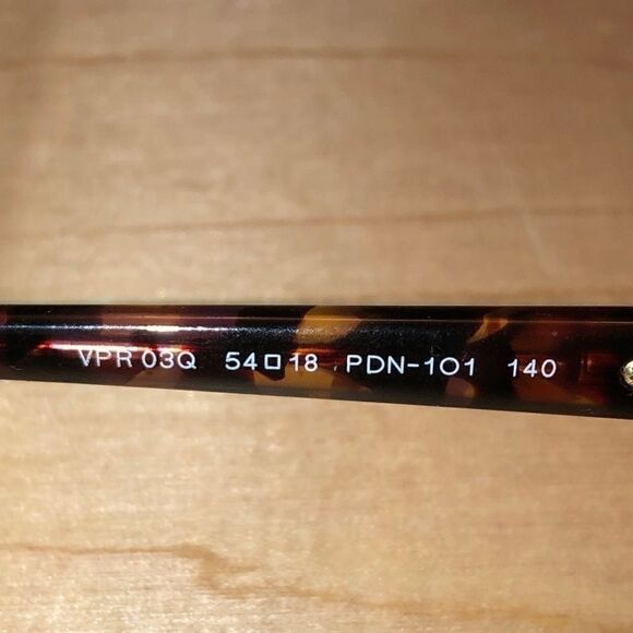 Authentic Prada VPR03Q PDN-1O1 Violet Havana 54mm Glasses Frames Italy RX-able 4 - Picture 7 of 8